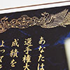 セミオーダー楯 金色文字アクリル製表彰状(スタンド付き)