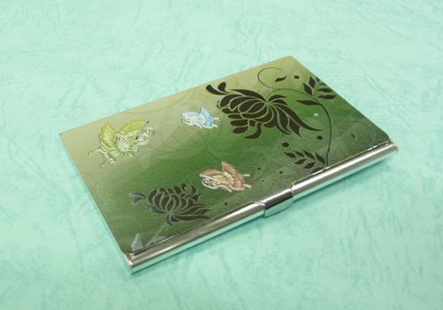 オリジナル名刺ケース(厚盛り印刷)